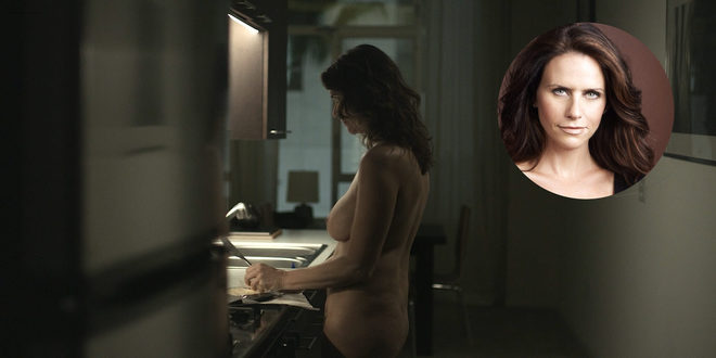 Amy Landecker fully naked in a scene from 'Transparent'