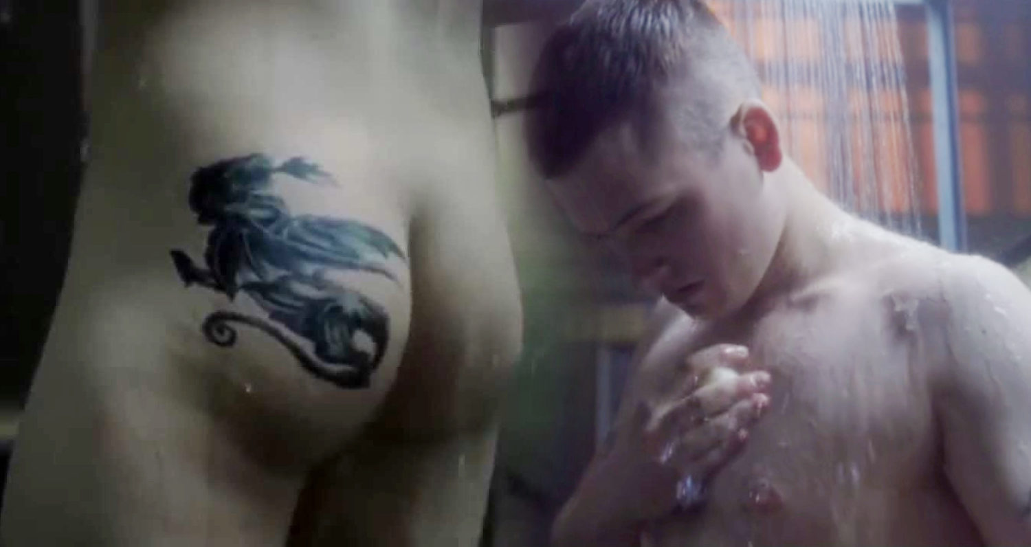 Taron Egerton naked in 'The Smoke'