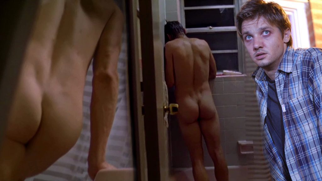 Jeremy Renner totally naked shows his bottom in '12 and Holding'