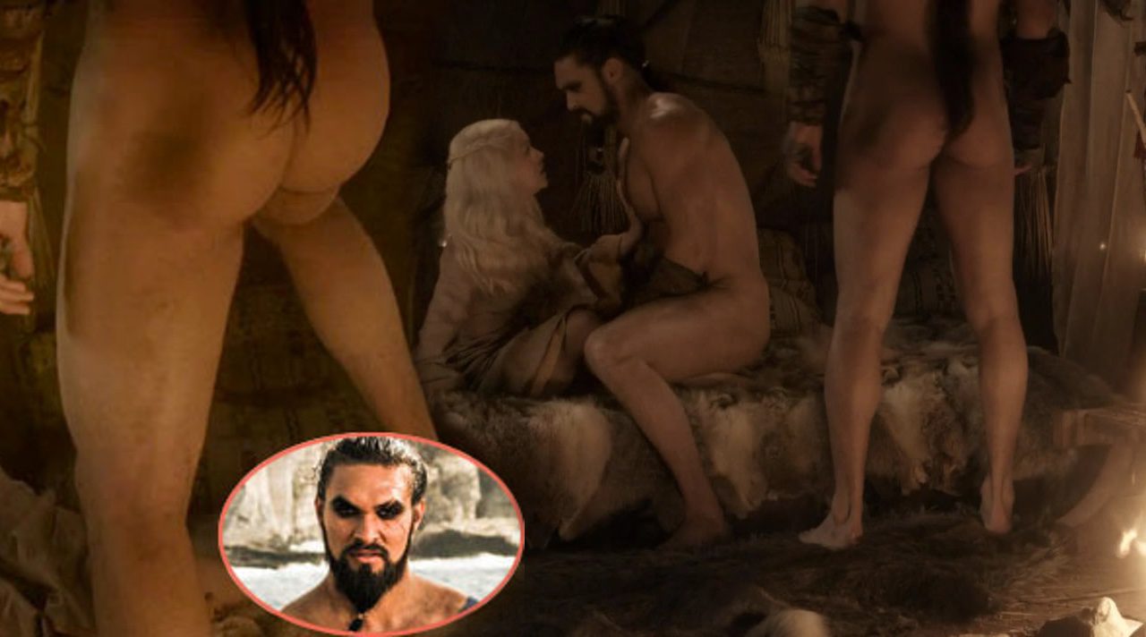 Jason Momoa totally naked shows his bottom in 'Game of Thrones'