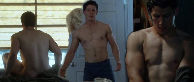 Nick Jonas naked shows his bottom in 'Careful What You Wish For'