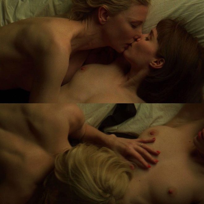 Cate Blanchett and Rooney Mara totally naked making sex in 'Carol'