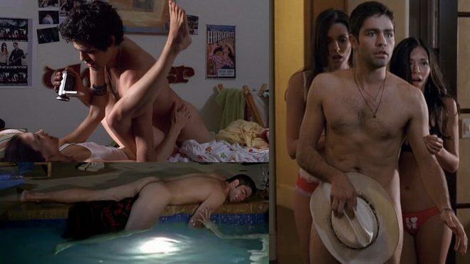 Adrien Grenier totally naked shows his bottom and make sex in 'Entourage'