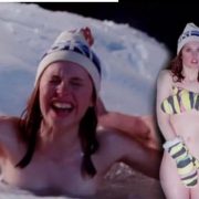 Felicity Jones totally naked in 'Chalet Girl'