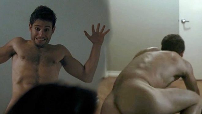 Julian Morris totally naked shows his bottom in a sex scene in 'Hand of God'