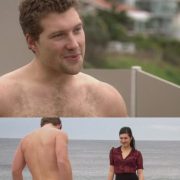 Jai Courtney naked showing his ass in 'Packed to the Rafters'