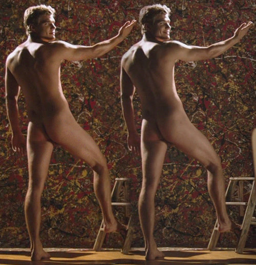 Chris Zylka totally naked showing his ass in 'Shark Night'