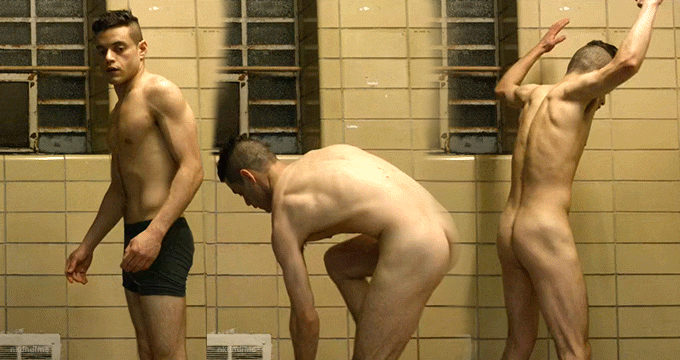 Rami Malek totally naked in 'Mr. Robot' shows his ass