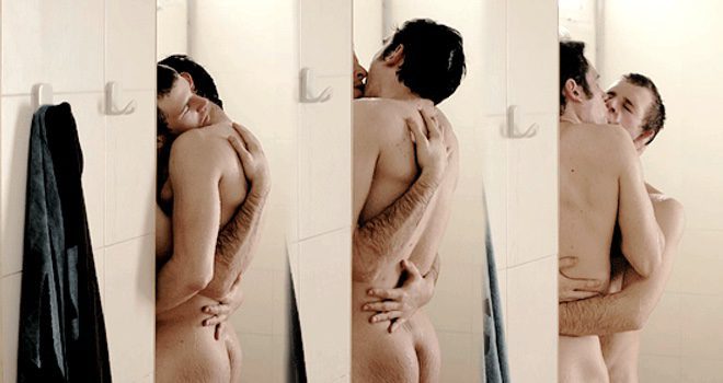 Llorenç González totally naked in an sex scene of 'Angels of Sex'