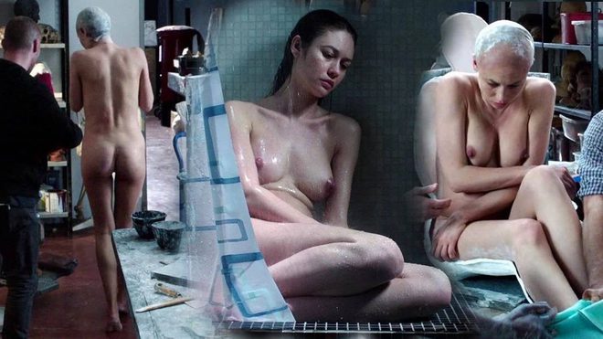 Olga Kurylenko totally naked shows her boobs and ass in 'The Correspondence'