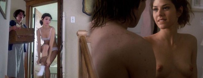 Marisa Tomei naked shows her boobs in 'Untamed Heart'