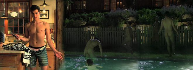 Chris Wood totally naked shows his ass in 'Girls'