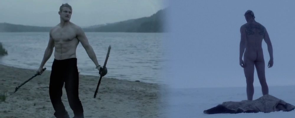 Alexander Ludwig totally naked in 'Vikings' shows his ass