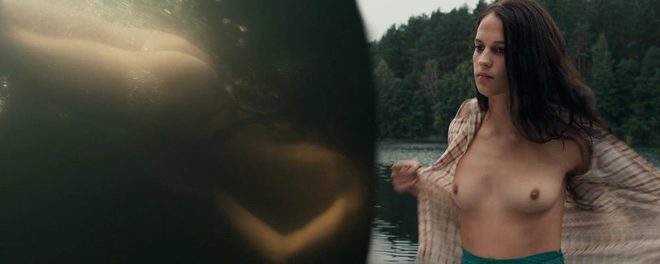 Alicia Vikander totally naked in 'The Crown Jewels' shows her boobs and ass