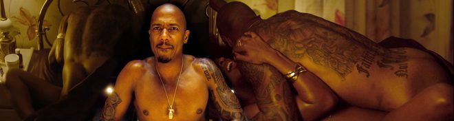 Nick Cannon totally naked shows his ass in 'Chi-Raq'