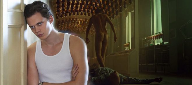 Bill Skarsgård totally naked shows his ass in 'Hemlock Grove'