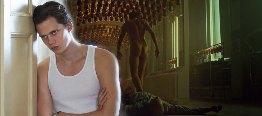 Bill Skarsgård totally naked shows his ass in 'Hemlock Grove'