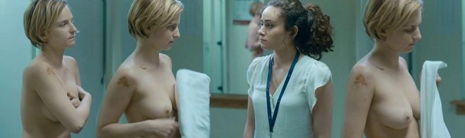 Faye Marsay naked shows her boobs in 'Glue'