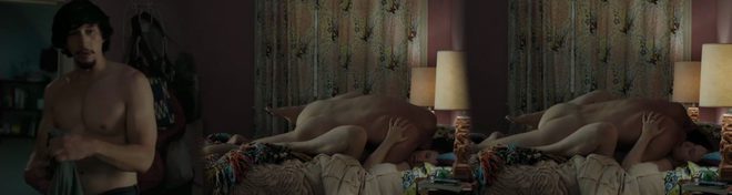 Adam Driver completely naked shows his ass in 'Girls' while he is having sex