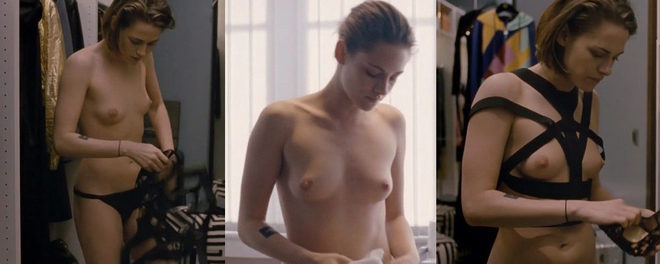 Kristen Stewart half-naked shows her boobs in 'Personal Shopper'