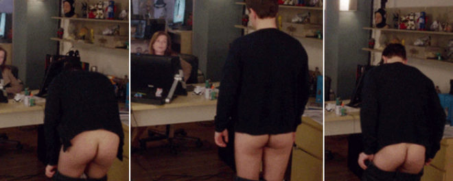 Arthur Mazet takes his pants off and shows his ass