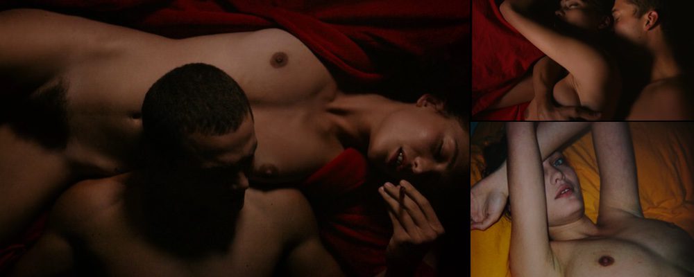 Aomi Muyock completely naked in 'Love'