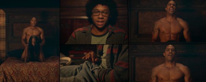 Brandon P. Bell having sex in 'Dear white people'