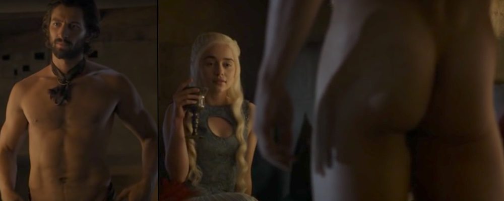 Michiel Huisman shows her ass in 'Game of Thrones'