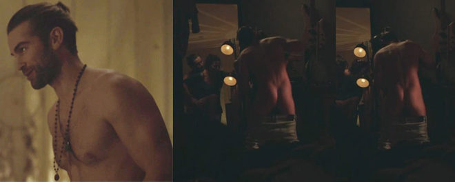 Chace Crawford naked showing his butt in 'Chance'