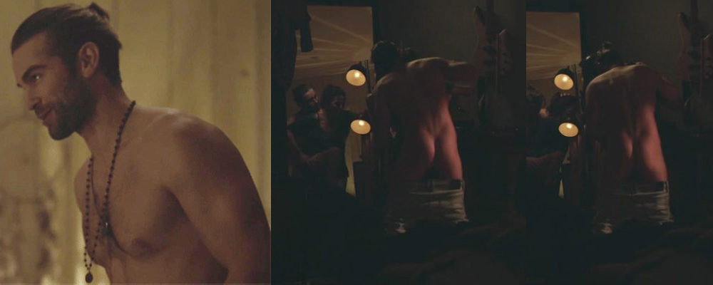 Chace Crawford naked showing his butt in 'Chance'