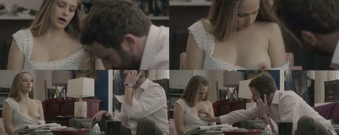 Jemima Kirke shows her tit in 'Girl'