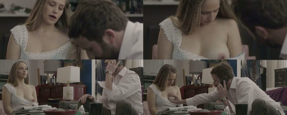 Jemima Kirke shows her tit in 'Girl'