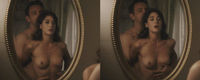 Lizzy Caplan shows her tits in 'Masters Of Sex'