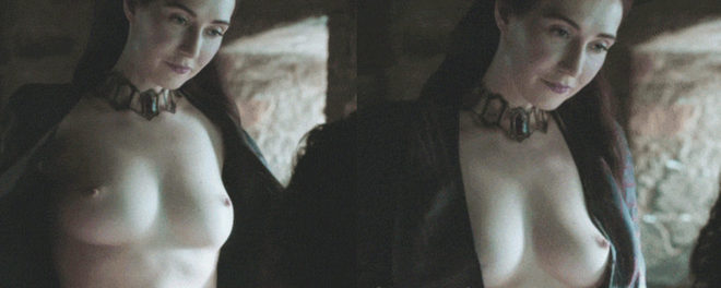 Carice Van Houten shows her tits in 'Game Of Thrones'