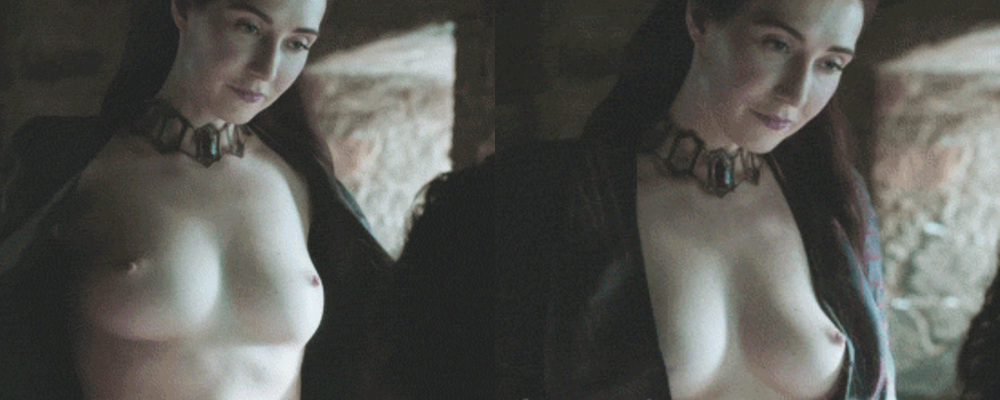 Carice Van Houten shows her tits in 'Game Of Thrones'