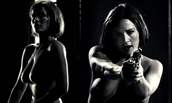 Carla Gugino shows her tits in ' Sin City'