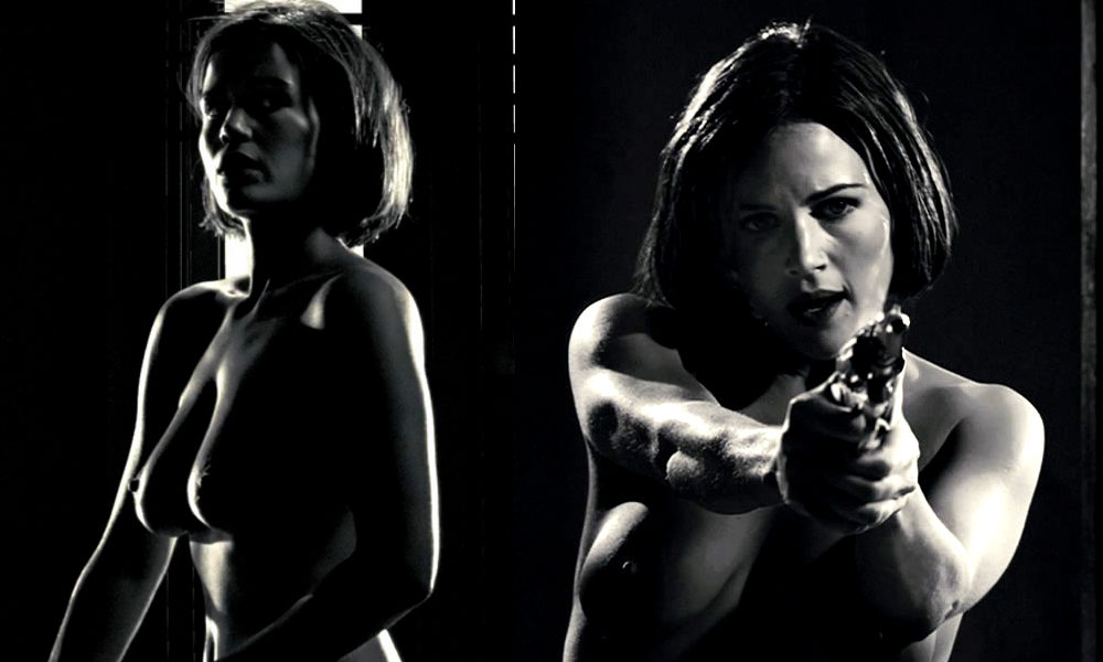 Carla Gugino shows her tits in ' Sin City'