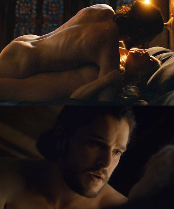 Kit Harington shows his ass in 'Game of Thrones'