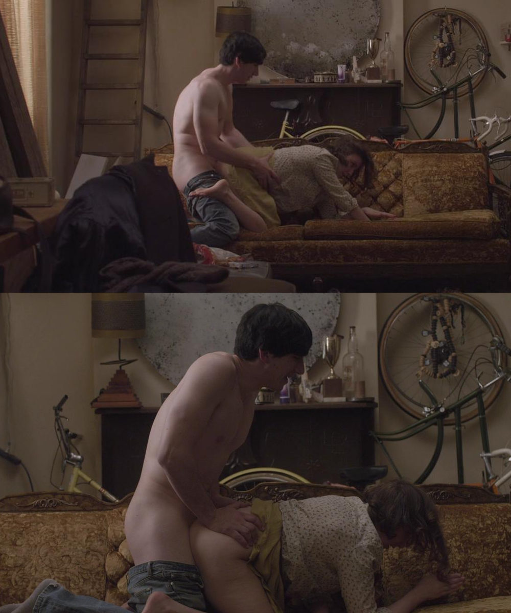 Adam Driver y Lena Dunham having sex in 'Girls'