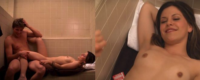 Mary-Louise Parker and Hunter Parrish naked in 'Weed'