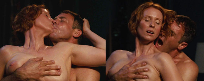 Cynthia Nixon shows her tits in 'Sex and the City'