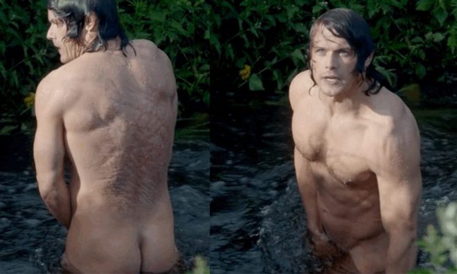 Sam Heughan naked in 'Outlander'