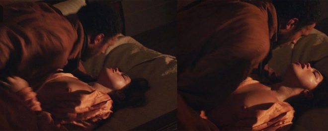 Florence Pugh shows her breasts on 'Lady Macbeth'