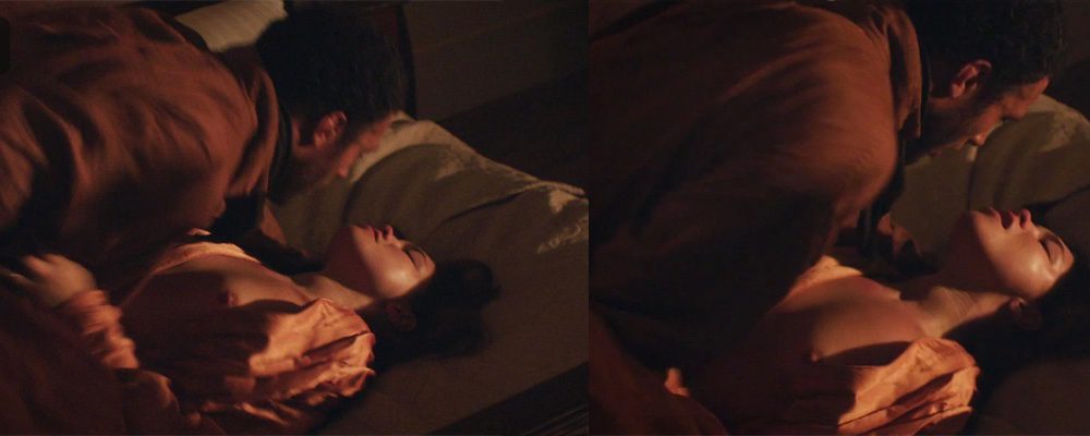 Florence Pugh shows her breasts on 'Lady Macbeth'