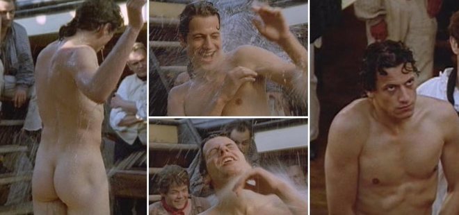 Ioan Gruffudd shows his butt in 'Hornblower: Mutiny'