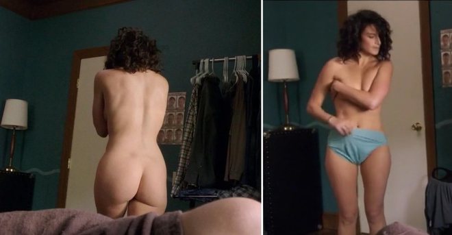 Jenny Slate shows her butt in 'My Blind Brother'