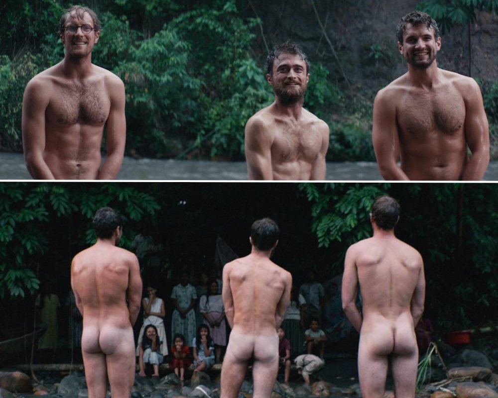 Daniel Radcliffe shows his butt in 'Jungle'