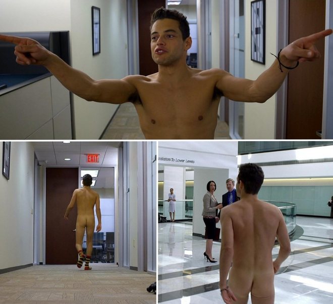 Rami Malek shows his butt in 'Need for Speed'
