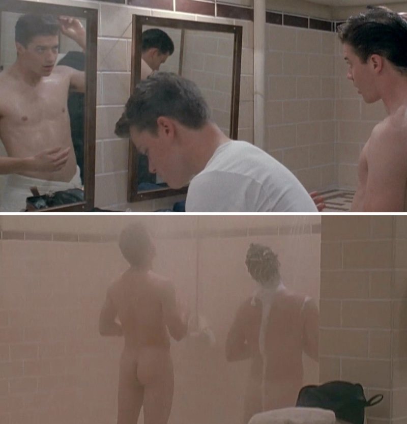 Brendan Fraser shows his butt in 'School Ties'