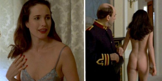 Andie Macdowell shows her butt in 'The Object of Beauty'